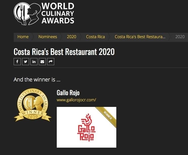 mejor restaurante de costa rica