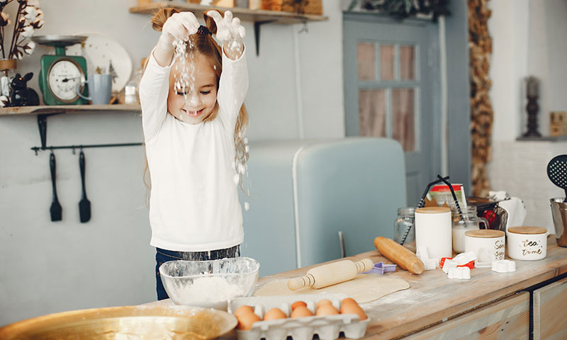 Sesion de cocina niños