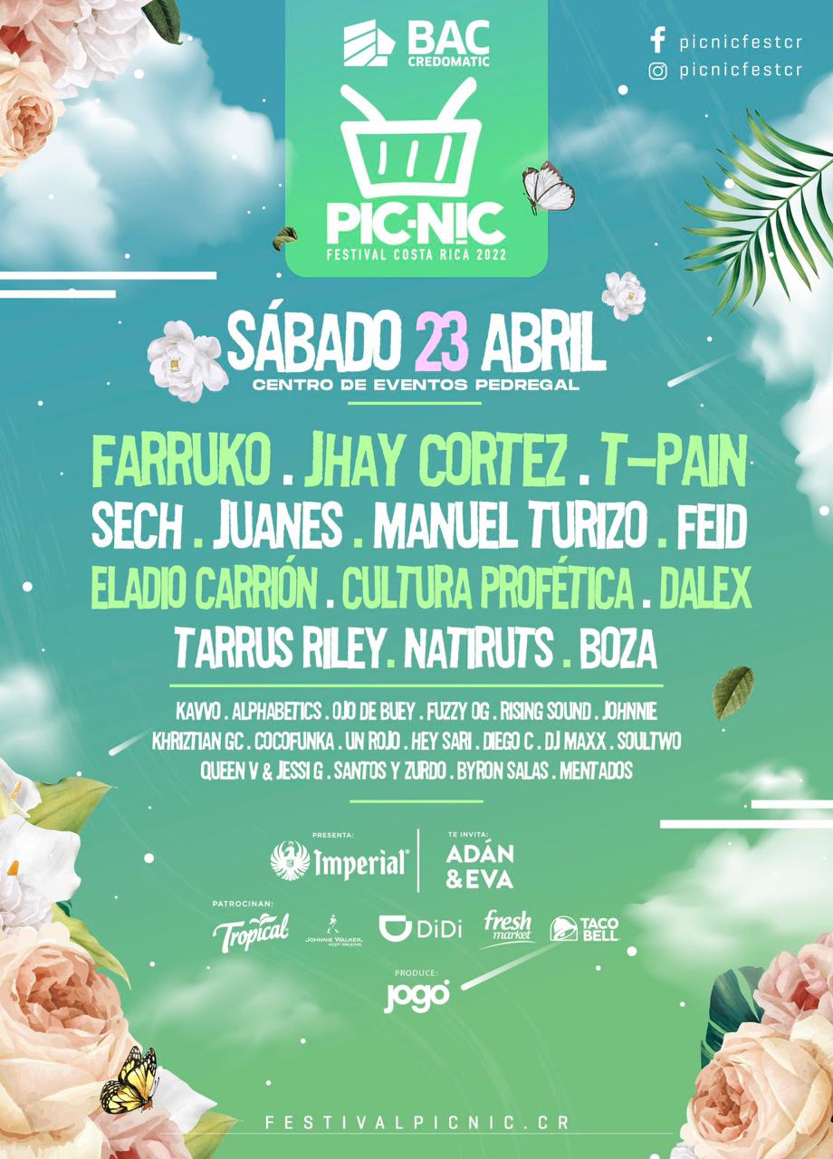 Pic-Nic 2022 anuncia a Rauw Alejandro, Julieta Venegas, Juanes, Guaynaa y  50 artistas más en 2 días de festival - la fatfluencer