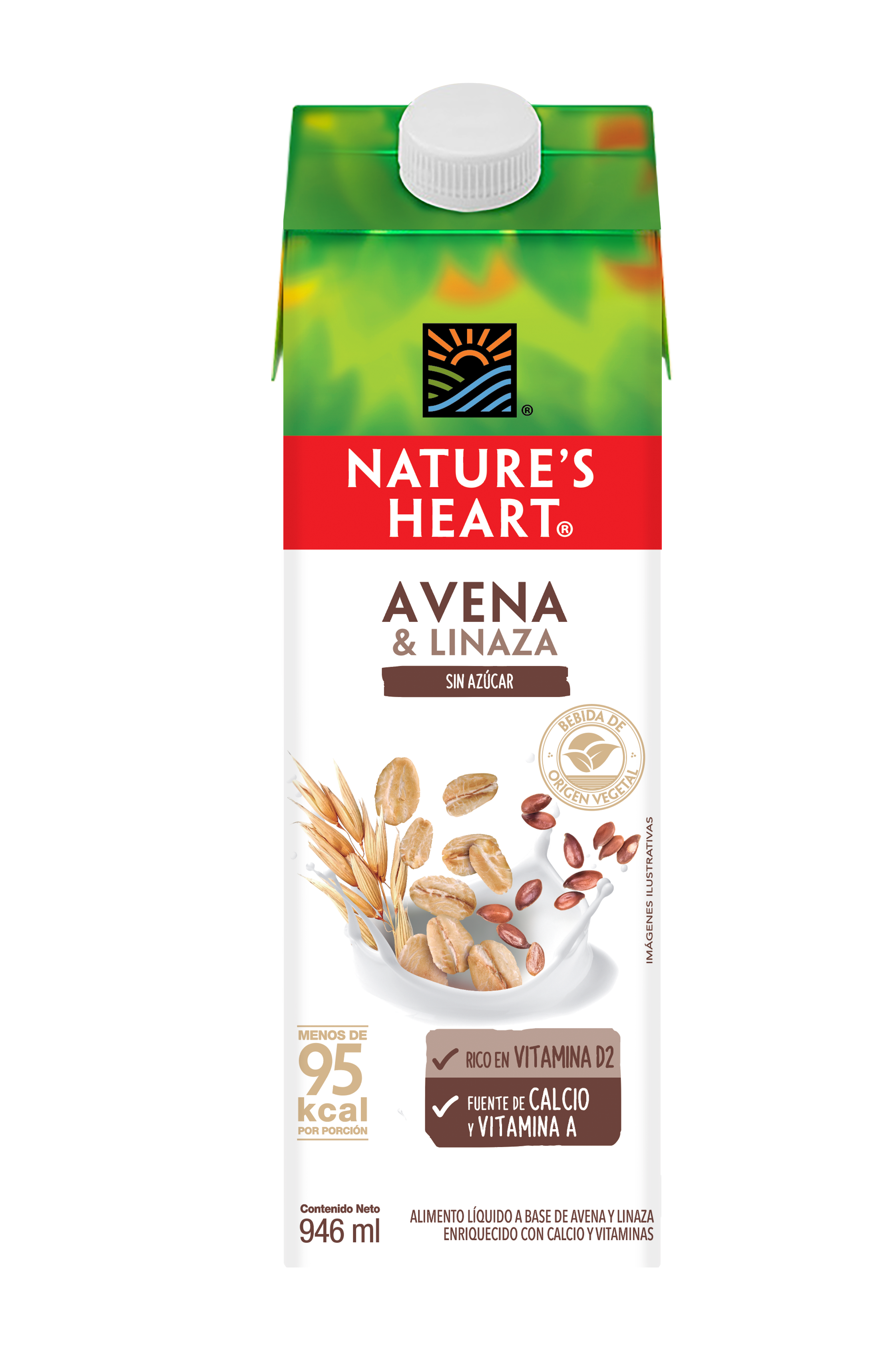 Nature's Heart leche vegetal linaza