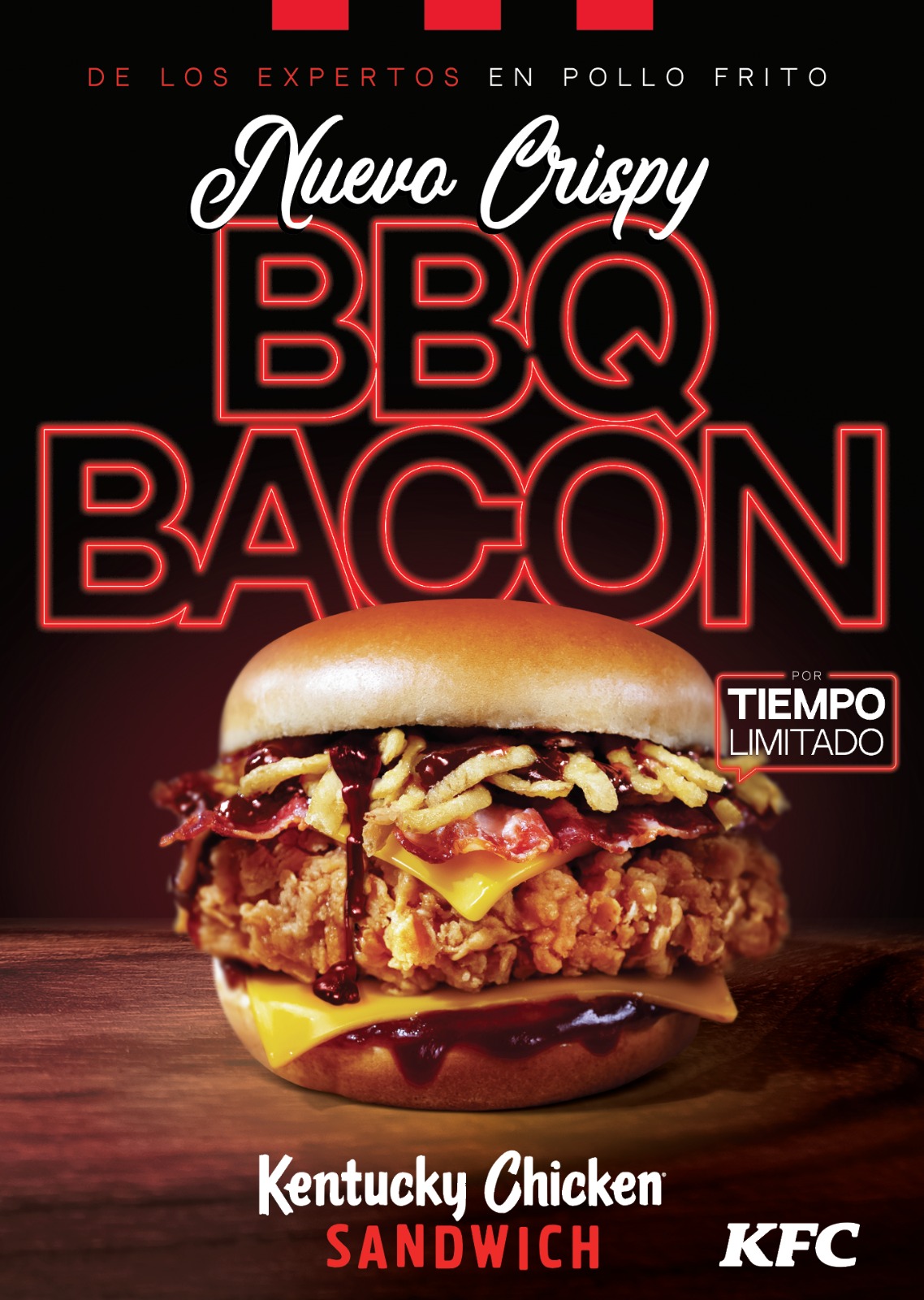 KFC lanza su más reciente innovación La nueva Crispy BBQ Bacon la